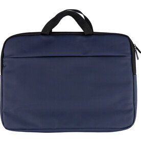 Recycelte PU-Laptoptasche Rafi – Blau bedrucken, Art.-Nr. 005999999_1349537