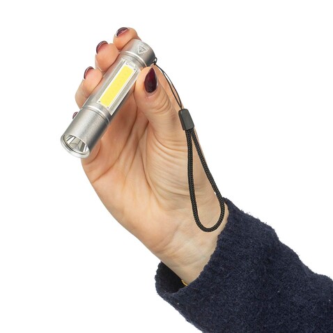 Taschenlampe Sami | Aufladbar – Silber bedrucken, Art.-Nr. 032999999_1350405 Taschenlampe Sami | Aufladbar – Silber bedrucken, Art.-Nr. 032999999_1350405