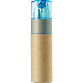 Buntstiftset Libbie | Recycling-Karton | 6 Stück – Hellblau bedrucken, Art.-Nr. 018999999_1404871