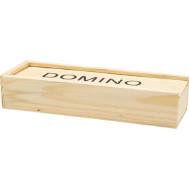 Domino-Spiel Enid | Recycling-Holz – Braun bedrucken, Art.-Nr. 011999999_1404872