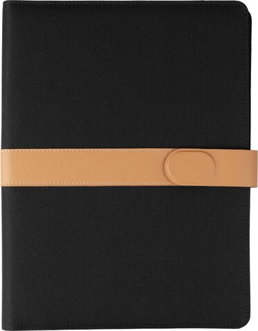 Mappe Sven | Recycling-PET | A4 – Schwarz bedrucken, Art.-Nr. 001999999_1407011