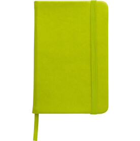 Notizbuch Dita | Recyceltes PU | A6 | Liniert – Hellgrün bedrucken, Art.-Nr. 029999999_1411205