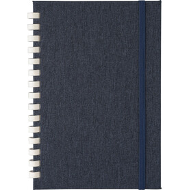 rPET-Notizbuch (A5) Ilias – Blau bedrucken, Art.-Nr. 005999999_1417981