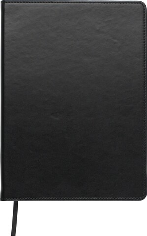 Notizbuch aus PU Ellis – Schwarz bedrucken, Art.-Nr. 001999999_1420982