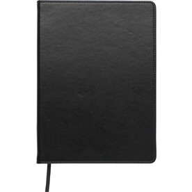 Notizbuch Ellis | PU | A5 | Liniert – Schwarz bedrucken, Art.-Nr. 001999999_1420982