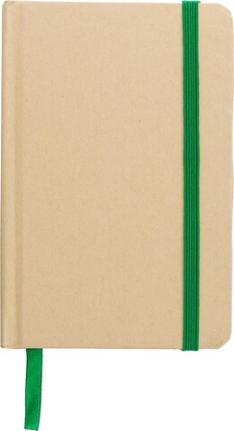 Notizbuch John | Papier | A6 | Liniert – Limettengrün bedrucken, Art.-Nr. 019999999_1421001