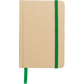 Notizbuch John | Papier | A6 | Liniert – Limettengrün bedrucken, Art.-Nr. 019999999_1421001
