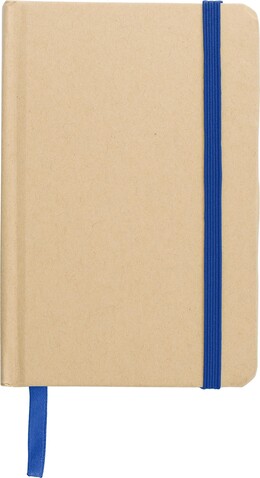 Notizbuch aus recyceltem Papier (A6) John – Blau bedrucken, Art.-Nr. 005999999_1421001
