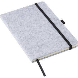 Notizbuch Harper | FSCÂ® Mix-Papier | Filz | A5 | Liniert bedrucken, Art.-Nr. 1421002