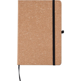 Notizbuch Gianna | FSCÂ® Mix-Papier | Leder | A5 | Liniert – Braun bedrucken, Art.-Nr. 011999999_1421003