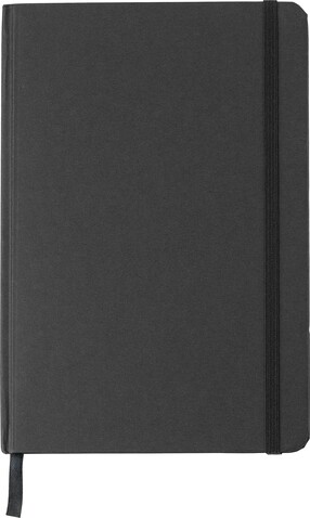 Notizbuch Evangeline | Recycelter Karton | A5 | Liniert – Schwarz bedrucken, Art.-Nr. 001999999_1421004
