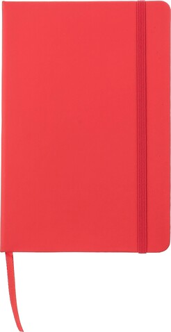 Notizbuch Bradley | Recyceltes PU | A5 | Kariert – Rot bedrucken, Art.-Nr. 008999999_1421037