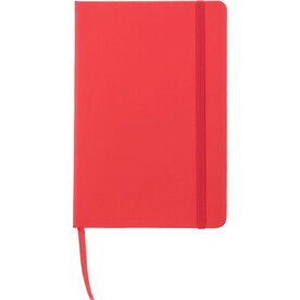 Notizbuch Bradley | PU | A5 | Kariert – Rot bedrucken, Art.-Nr. 008999999_1421037