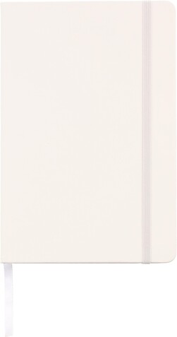 Notizbuch Bradley | Recyceltes PU | A5 | Kariert – Weiß bedrucken, Art.-Nr. 002999999_1421037