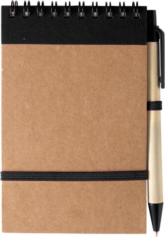 Notizbuch aus recyceltem Karton Emory – Schwarz bedrucken, Art.-Nr. 001999999_1420985 Notizbuch aus recyceltem Karton Emory – Schwarz bedrucken, Art.-Nr. 001999999_1420985