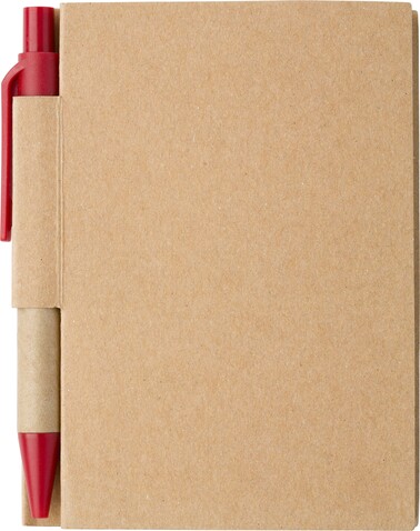 Notizbuch aus Karton Cooper – Rot bedrucken, Art.-Nr. 008999999_1420987 Notizbuch aus Karton Cooper – Rot bedrucken, Art.-Nr. 008999999_1420987