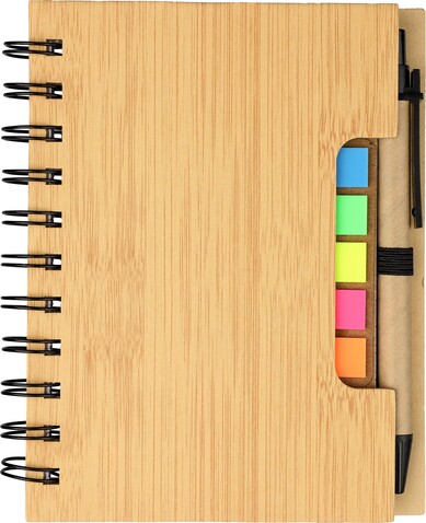 Ringbuch mit Kugelschreiber Niall – Braun bedrucken, Art.-Nr. 011999999_1454587