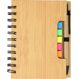 Ringbuch mit Kugelschreiber Niall – Braun bedrucken, Art.-Nr. 011999999_1454587