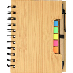 Ringbuch mit Kugelschreiber Niall – Braun bedrucken, Art.-Nr. 011999999_1454587