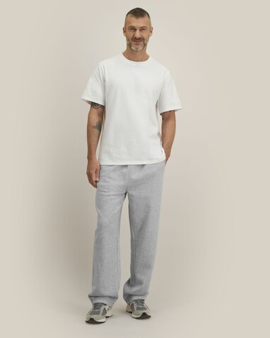 Needer - Die Unisex‑Jogginghose mit entspanntem Straight‑Leg‑Schnitt - Heather Grey - L bedrucken, Art.-Nr. STBU274C2501L
