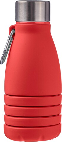 Faltbare Flasche Erin | 550 ml – Rot bedrucken, Art.-Nr. 008999999_1172250
