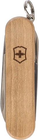 Victorinox Taschenmesser Classic SD Wood | 5 Funktionen – Braun bedrucken, Art.-Nr. 011999999_262769