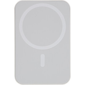 Recycelte kabellose Ladestation Meno – Weiß bedrucken, Art.-Nr. 002999999_1436070