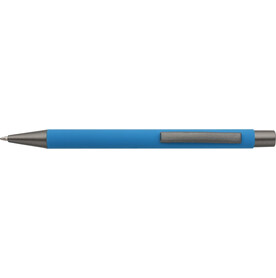 Aluminium-Kugelschreiber Emmett – Hellblau bedrucken, Art.-Nr. 018999999_1439107