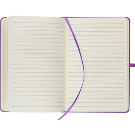Recyceltes Notizbuch A5 Bloom – Violett bedrucken, Art.-Nr. 024999999_1439250
