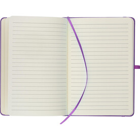 Recyceltes Notizbuch A5 Bloom – Violett bedrucken, Art.-Nr. 024999999_1439250