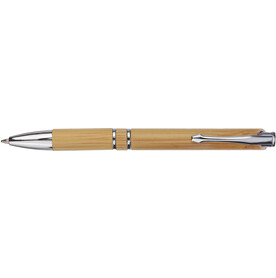 Kugelschreiber Deanna | Bambus | Chrom – Braun bedrucken, Art.-Nr. 011999127_1171445