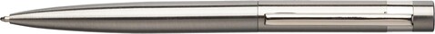 Drehkugelschreiber Hannelore aus recyceltem Edelstahl – Silber bedrucken, Art.-Nr. 032999128_1103696