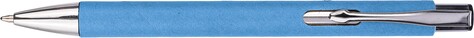 Kugelschreiber Debra | Recycelt | Chromdetails – Hellblau bedrucken, Art.-Nr. 018999128_1171447