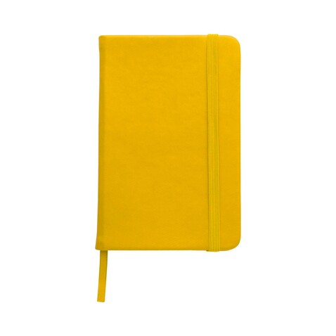 Notizbuch Eva | A5 | Liniert – Gelb bedrucken, Art.-Nr. 006999999_3076