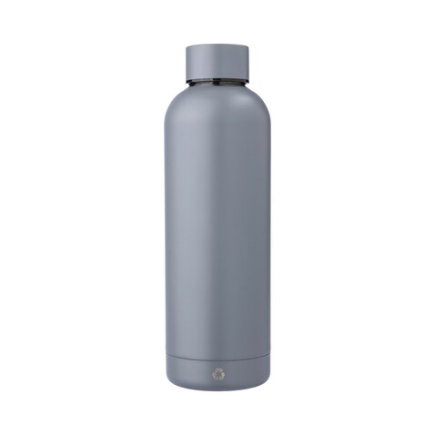 Recycelte Flasche aus Edelstahl 500 ml Isaiah – Grau bedrucken, Art.-Nr. 003999999_971864