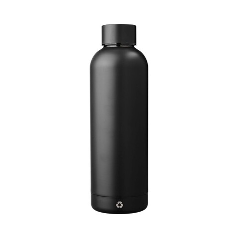 Isolierflasche Isaiah | Recycelt | 500 ml – Schwarz bedrucken, Art.-Nr. 001999999_971864