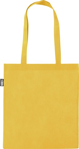 Recyceltem Einkaufstasche aus Non-Woven Talisa – Gelb bedrucken, Art.-Nr. 006999999_1267590