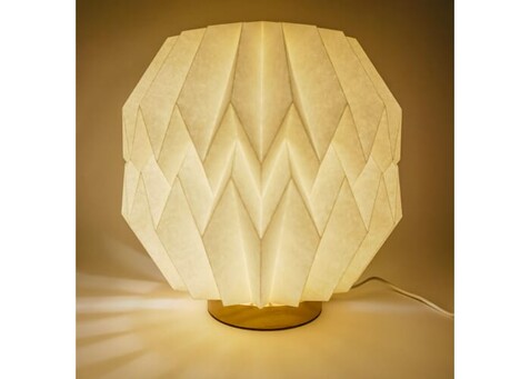 Coollux faltbare, von Origami inspirierte Papier-LED-Lampe Luna 25cm - Natur bedrucken, Art.-Nr. LT40727-N0094 Coollux faltbare, von Origami inspirierte Papier-LED-Lampe Luna 25cm - Natur bedrucken, Art.-Nr. LT40727-N0094