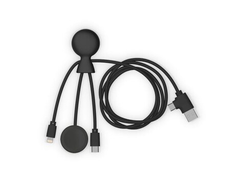 Xoopar Mr. Bio Long Multi-Kabel für Apple/Samsung Watch 1 Meter - Schwarz bedrucken, Art.-Nr. LT41031-N0002 Xoopar Mr. Bio Long Multi-Kabel für Apple/Samsung Watch 1 Meter - Schwarz bedrucken, Art.-Nr. LT41031-N0002