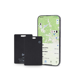 Xoopar ICE-Card Ultradünne Tracker-Karte wiederaufladbar - Schwarz bedrucken, Art.-Nr. LT41801-N0002