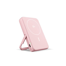 Fresh &amp;#039;n Rebel Kabellose Powerbank 10000 mAh kompatibel mit MagSafe - Rosa bedrucken, Art.-Nr. LT49745-N0076