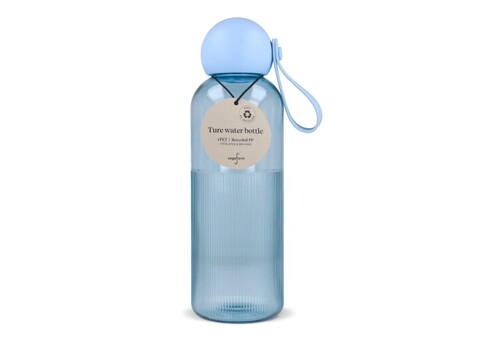 Sagaform Ture Wasserflasche 600 ml - Transparent / Hellblau bedrucken, Art.-Nr. LT52056-N0412 Sagaform Ture Wasserflasche 600 ml - Transparent / Hellblau bedrucken, Art.-Nr. LT52056-N0412