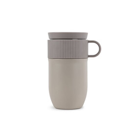 Sagaform Ted isolierter Becher, 280ml auslaufsicher und spülmaschinenfest - Beige bedrucken, Art.-Nr. LT52131-N0055