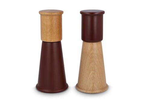 Sagaform "Gurken" Salz- und Pfeffermühle Set klein, 15 cm - Dunkelrot bedrucken, Art.-Nr. LT52260-N0020 Sagaform "Gurken" Salz- und Pfeffermühle Set klein, 15 cm - Dunkelrot bedrucken, Art.-Nr. LT52260-N0020