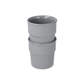 InSideOut Cup Fika Becher 2er Set 280ml - Grau bedrucken, Art.-Nr. LT57010-N0061