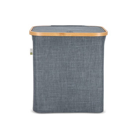 InSideOut faltbarer Korb mit Deckel Sogne 40,5 x 33 x 42cm rPET - Dunkelgrau bedrucken, Art.-Nr. LT57105-N0060
