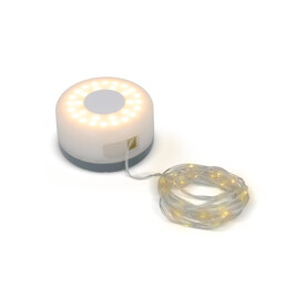 InsideOut Einziehbare Lichterkette - Grau bedrucken, Art.-Nr. LT57303-N0061
