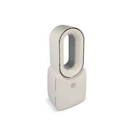 inSideOut Brislux – Rotorloser Softwind-Ventilator mit LED-Licht - Beige bedrucken, Art.-Nr. LT57314-N0055
