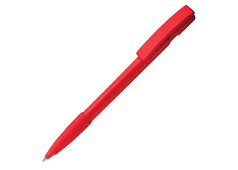 Kugelschreiber Nash Hardcolour mit Gummigriff - Rot bedrucken, Art.-Nr. LT80801-N0021 Kugelschreiber Nash Hardcolour mit Gummigriff - Rot bedrucken, Art.-Nr. LT80801-N0021