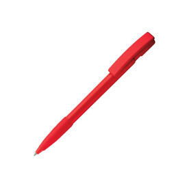 Kugelschreiber Nash Hardcolour mit Gummigriff - Rot bedrucken, Art.-Nr. LT80801-N0021